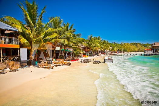 Picture of Beautiful beach on Koh Rong island Cambodia